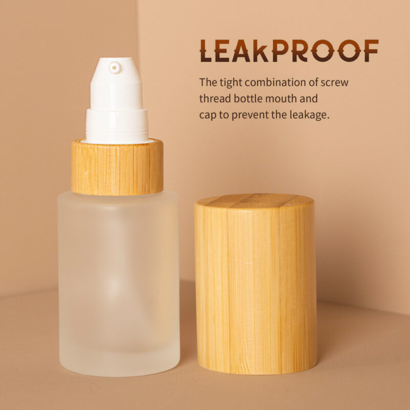 30/50/100/120/150/200ml Wood Lid Bamboo Travel Spray Bottles Pump Dispenser Essential Oil Emulsion Essence Liquid Packaging - Image 4